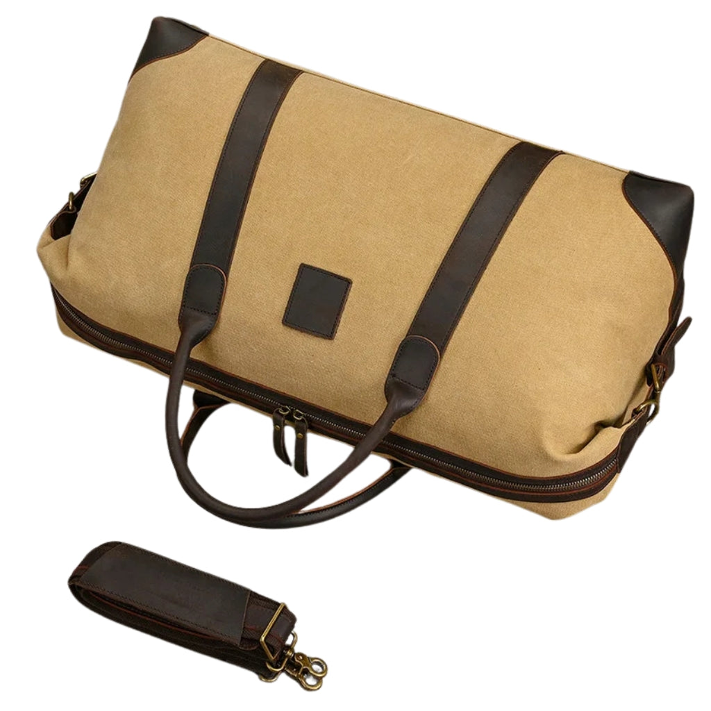 Maleta de Mano Camper en Nylon y Cuero